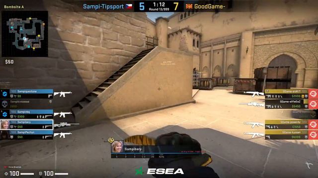CS:GO Season 37 ESEA Advanced League - GoodGame vs Sampi-Tipsport смотреть онлайн