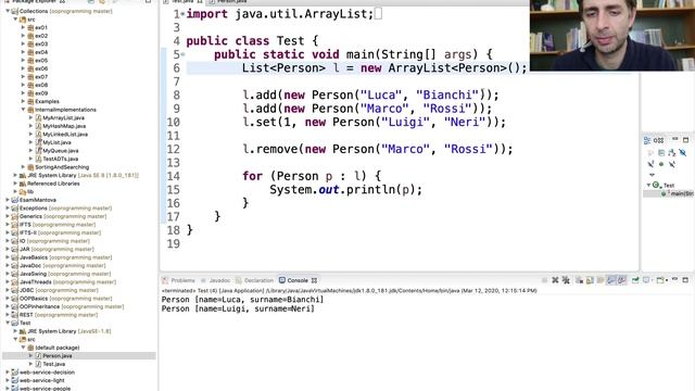 JAVA: Interfaccia List (M4-E03) смотреть онлайн