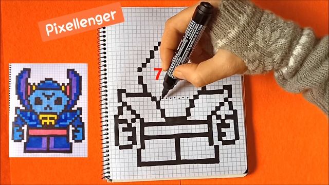 Спайк Тёмный Лорд Бравл Старс Как рисовать по клеткам Brawl Stars spike dark How to Draw Pixel Art смотреть онлайн