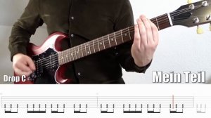 10 Rammstein Riffs (Табулатура) Guitar Tutorial TABS