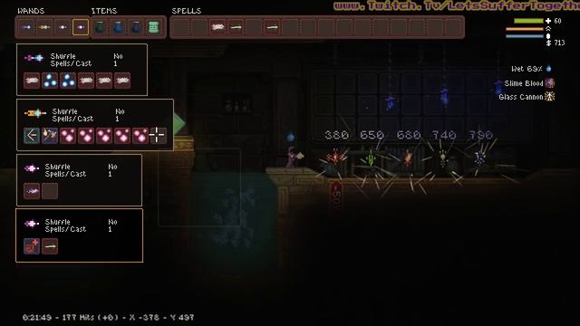 The Experimental Branch: Glass Cannon Take-Over || 1.0 Noita Advanced Gameplay Tips full run Series смотреть онлайн