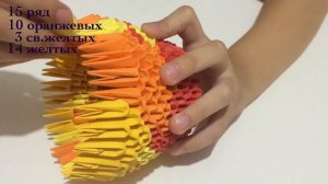 Модульное оригами Матрёшка