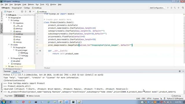 Django tutorials#10 |How to insert and fetch Products Using Python manage.py shell | MS Technologie смотреть онлайн