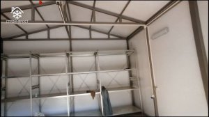 Каркасный гараж из сэндвич-панелей