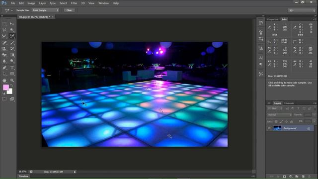 Photoshop CS6 Part 9 - How to use Eyedropper, 3D Eyedroper, Color Sampler, Ruler, Note, Count Tool смотреть онлайн