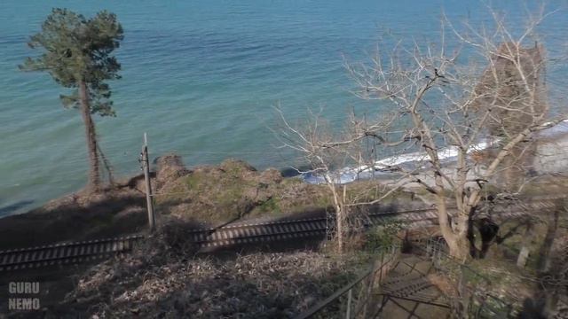 Цихисдзири ( ციხისძირი ) водопад и пляж Петры, пансионат Дружба. смотреть онлайн