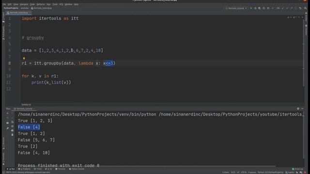 Python Itertools Modülü Groupby ve Repeat Fonksiyonları Kullanımı смотреть онлайн
