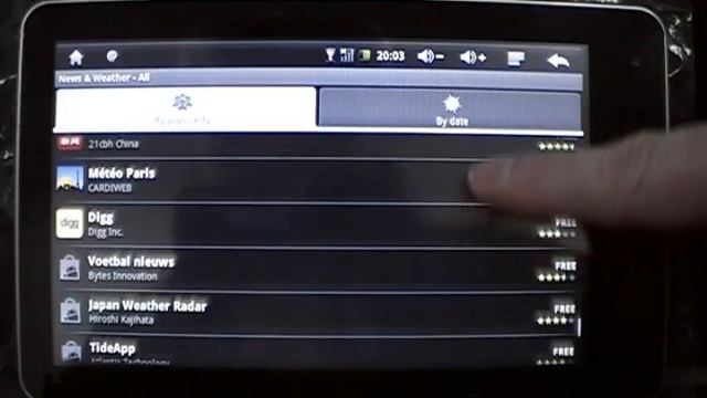 Orphan aPad Android Market demonstration (Alternative to the iPad) смотреть онлайн