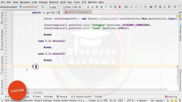 Multiple Choice Quiz App with SQLite Integration Part 34 - Level Lock and Unlock Functionality смотреть онлайн