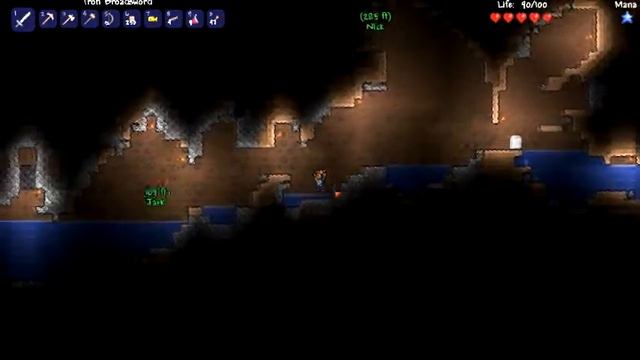 Spongify This! : Terraria Episode 9: Caves! смотреть онлайн