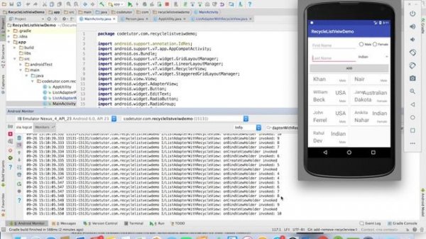 RecyclerView - Part 8, notifyDataSetChanged vs notifyItemChanged