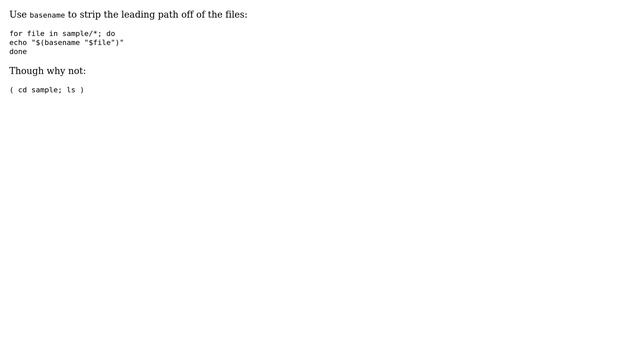 Unix & Linux: Loop through a folder and list files (4 Solutions!!) смотреть онлайн