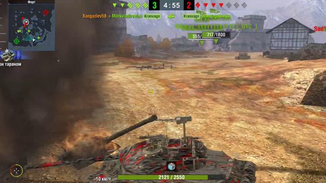полный бой на ИС-7 Tanks Blitz (Wot Blitz) смотреть онлайн