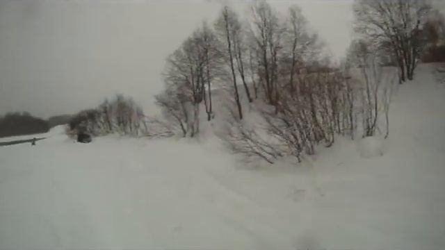 Снегоход по воде Yamaha APEX gopro. Snowmobile in water/ смотреть онлайн