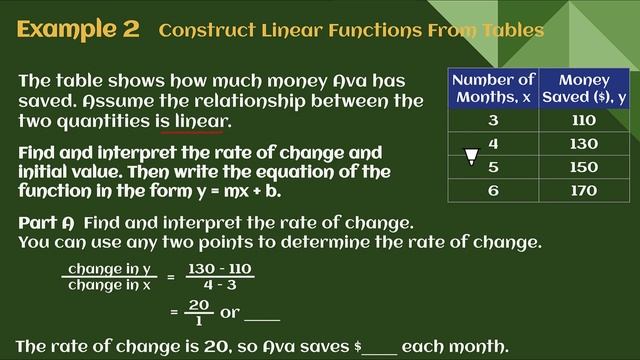 8th Grade Module 5 Lesson 3 – Construct Linear Functions смотреть онлайн