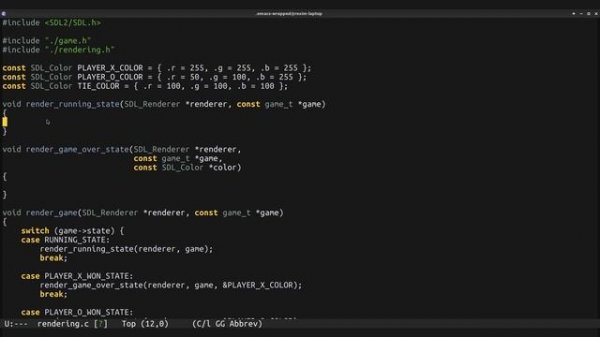 [Part 1] Tic-tac-toe Game in C with SDL -- Procedural vs Functional