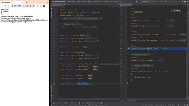 PHP - OOP: 4 - Access Modifiers | Erişim Belirleyiciler | Public - Private - Protected - Ders 119 смотреть онлайн