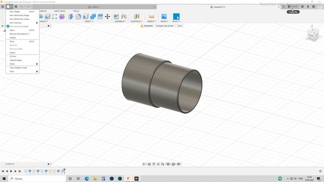 Как сохранить файл на компьютер во Fusion 360 смотреть онлайн