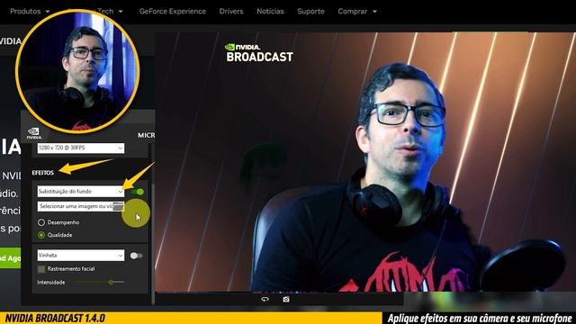 NVIDIA BROADCAST • Efeitos em sua câmera e seu microfone смотреть онлайн