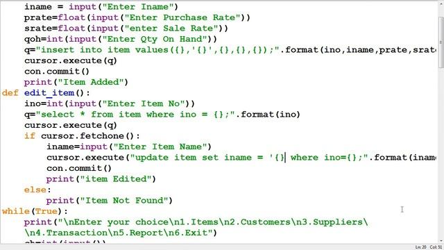 Inventory Management System |Python MySQL Project | CS-IP Project | CBSE Class 12, BCA, BE, | Part- смотреть онлайн