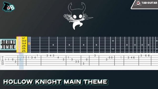 Hollow Knight - Main Theme Guitar Tutorial Tab