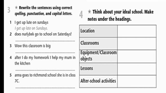 Excel. Grade 6. Writing an email about your ideal school. смотреть онлайн