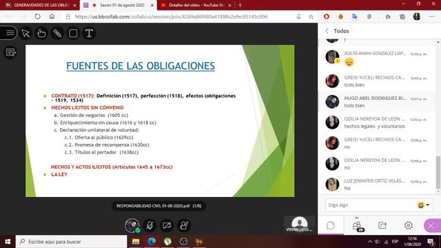 Clase 4 Derecho Civil Fuentes de las obligaciones , Hechos y actos ilicitos смотреть онлайн