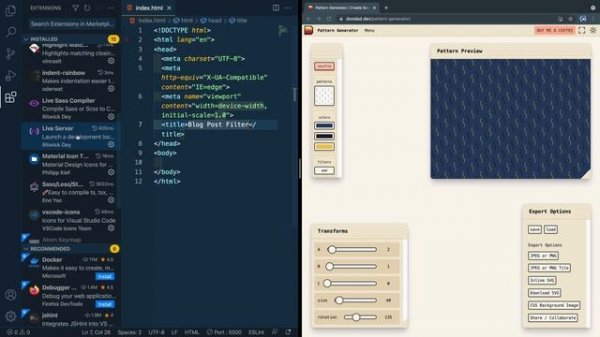Make a Blog Post Filter #1 - Intro & HTML Setup