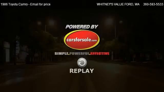 1986 Toyota Camry LE - for sale in ELMA, WA 98541 смотреть онлайн
