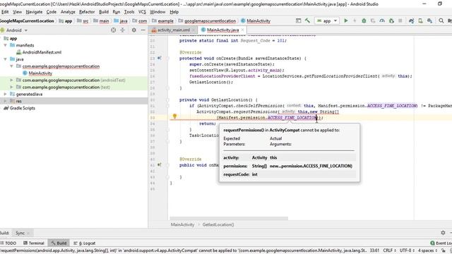 How to Show Current Location On Google Map in Android Studio in Hindi/Urdu смотреть онлайн