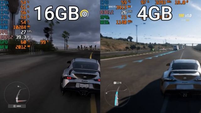 Forza Horizon 5 PC GT 710 | 4GB Ram VS 16GB Ram | FPS Comparison | Windows 11 смотреть онлайн