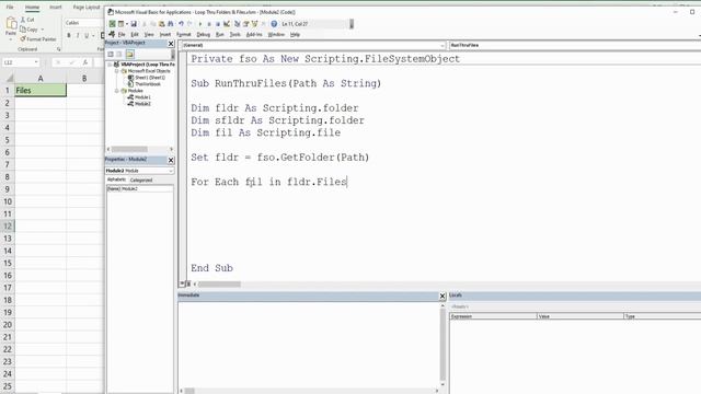 Excel VBA Loop Thru Folder and Subfolders смотреть онлайн