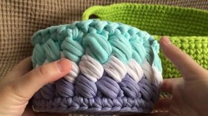 Корзинки из трикотажной пряжи