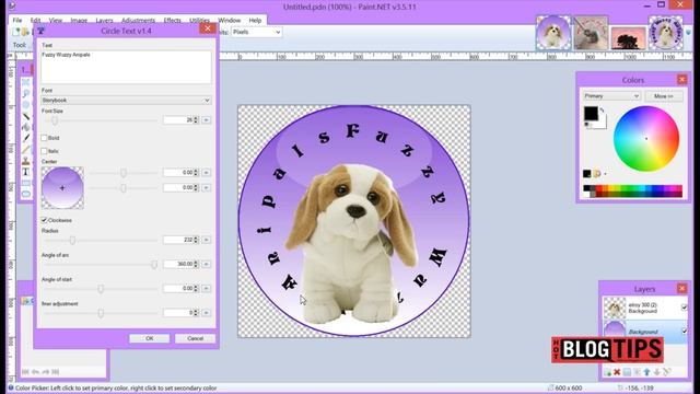 How to Put Circle Text on an Image with Paint.net смотреть онлайн