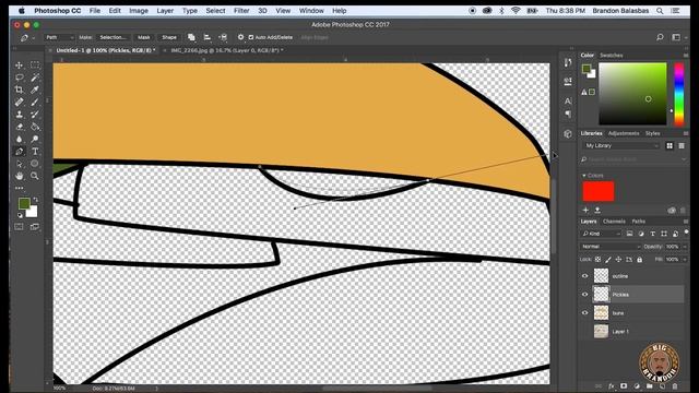 How to Turn A Hand Sketch Into a Digital Illustration using Photoshop смотреть онлайн