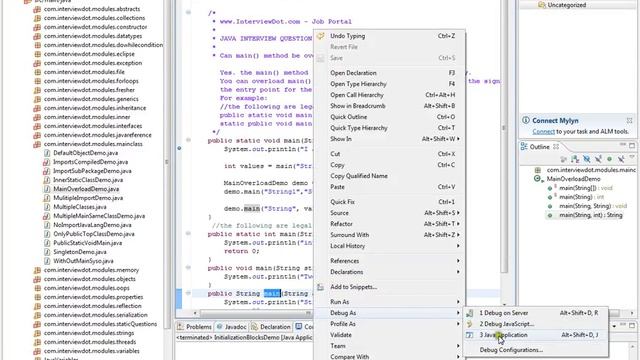 In Java Can main method be overloaded смотреть онлайн