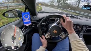 Porsche Panamera GTS максимальная скорость POV