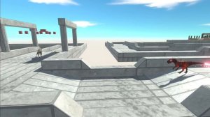 Escape from SUPER ALLOSAURUS - Escape from Monster - Animal Revolt Battle Simulator