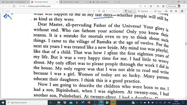Excerpt from Amar Jiban by Rassundari Devi, Part III, Lec -21, 5th Sem Honours on 22.01.2021 смотреть онлайн