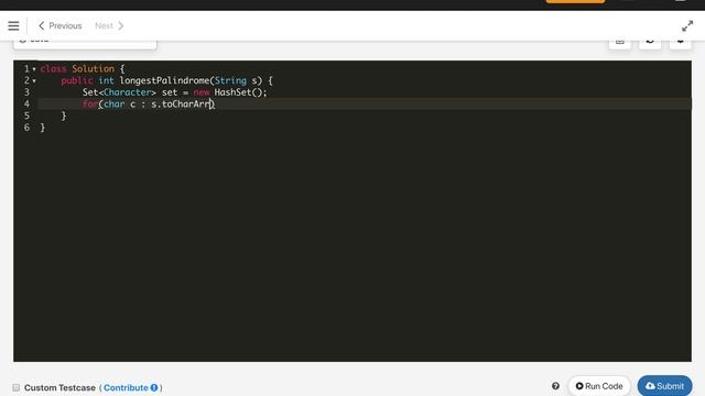 longest palindrome leetcode | leetcode 409 | With HashSet смотреть онлайн
