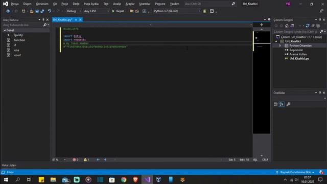 PYTHON İLE LİNK KISALTICI YAPIMI - PART 1 смотреть онлайн