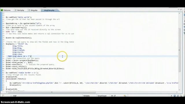 PHP Tutorial - PHP Blog Tutorial Phase 1 Part 7 filtering MYSQL tables with foreign id смотреть онлайн