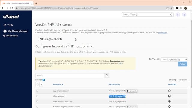 Configurar MultiPHP y PHP.INI en cPanel смотреть онлайн