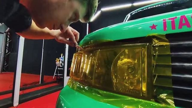 Оклейка фар TOYOTA BB смотреть онлайн