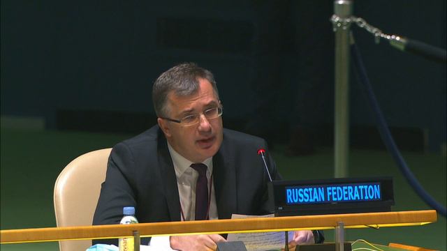 Выступление Г.В.Кузьмина на пленарном заседании ГА ООН при рассмотрении проекта резолюции А/75/L.99 смотреть онлайн