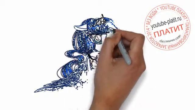 Принцесса пони Луна Как нарисовать принцессу Луну видео смотреть онлайн
