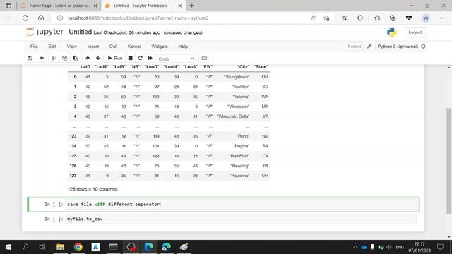 How to save dataframe into csv file with pandas python смотреть онлайн