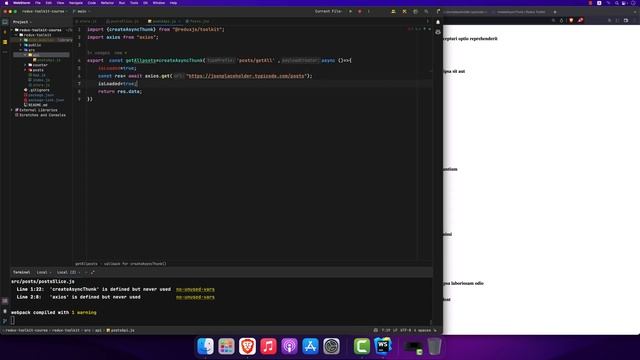 11-Redux Toolkit - createAsyncThunk Part 3(بالعربي) смотреть онлайн