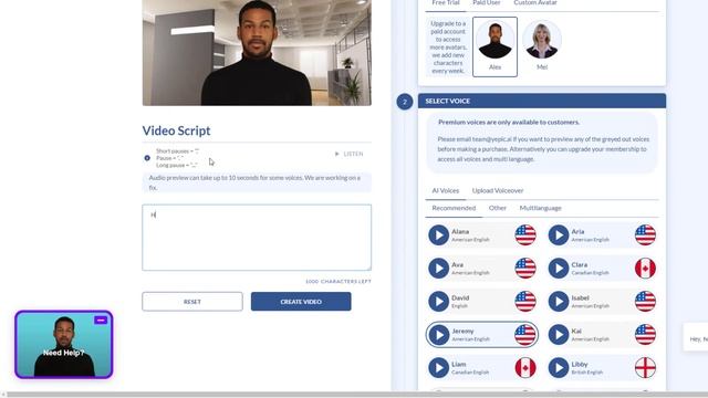 Yepic AI - Make a Free avatar video from a script смотреть онлайн