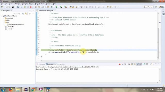 How to format the date using Date time formatter in java [java.text.DateFormat class]? смотреть онлайн